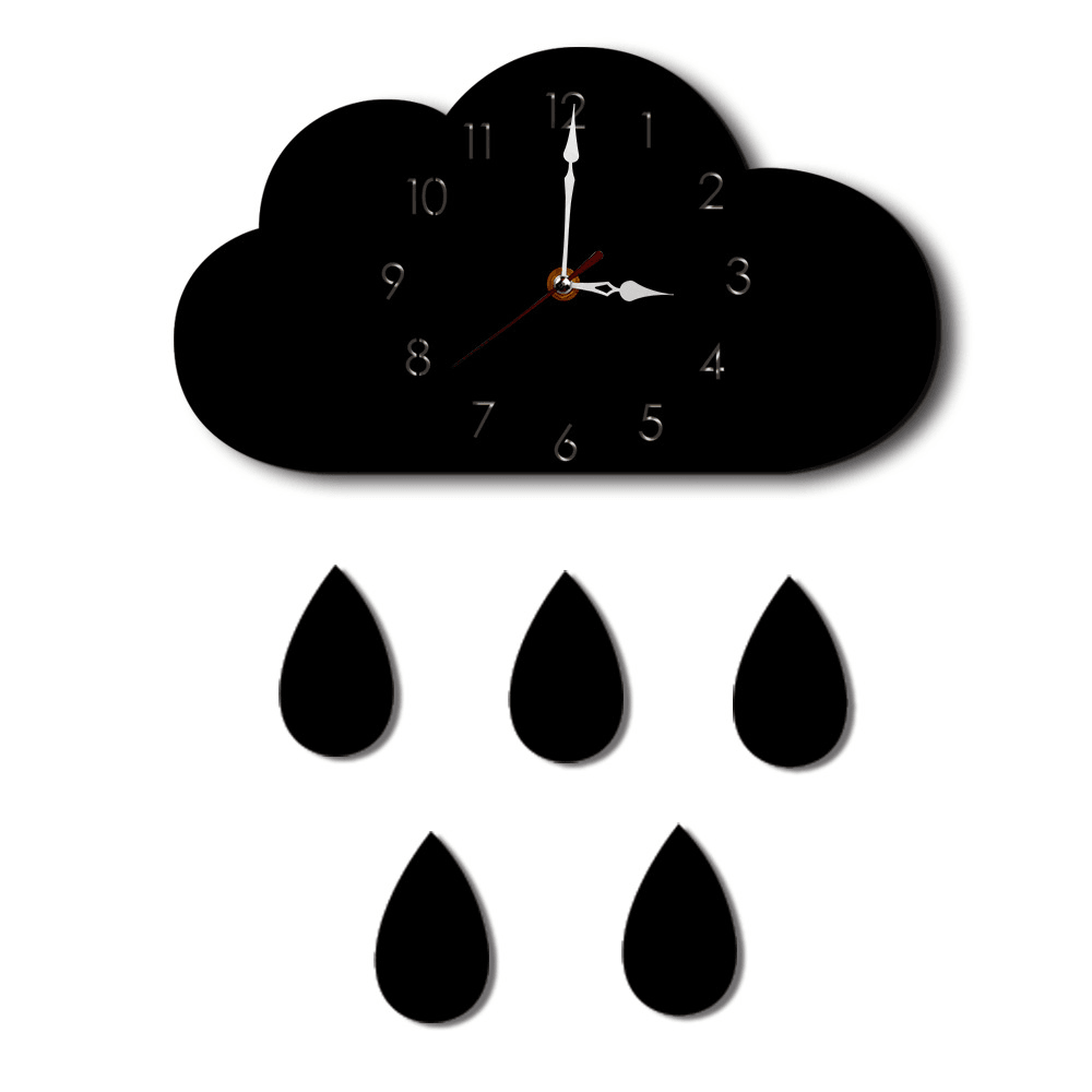 Cloud Wall Clock Home Cartoon Living Room Creative Wall Clock MRSLM