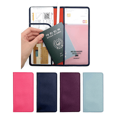 Honana HN-PB5 5 Colors Leather Passport Holder Travel Cards Case Cover Bag MRSLM