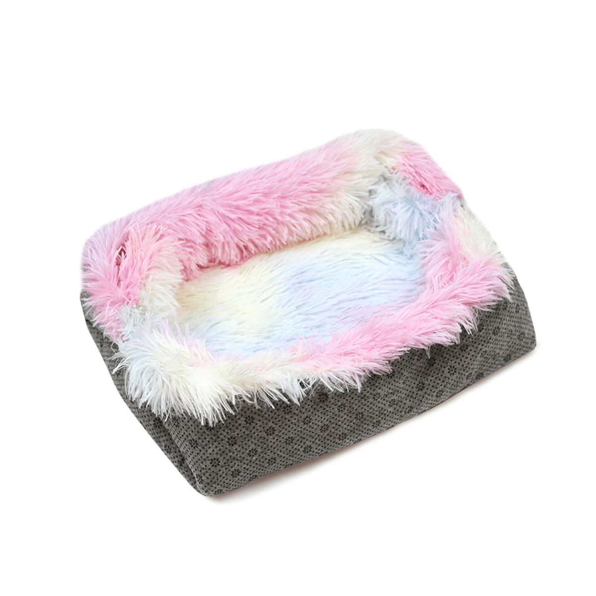 Dog Cat Long Plush Puppy Cushion Mat Soft Pet Bed Winter Warm Sleeping Bed for Dogs Kennel Portable Cat Supplies MRSLM