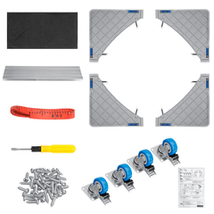 Universal Movable Base Bracket Stand Wheels for Washing Machine Fridge Carriage MRSLM