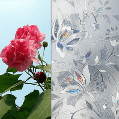 45*200Cm Home Room Bathroom Window Film Door Privacy Sticker PVC Frosted Removable MRSLM