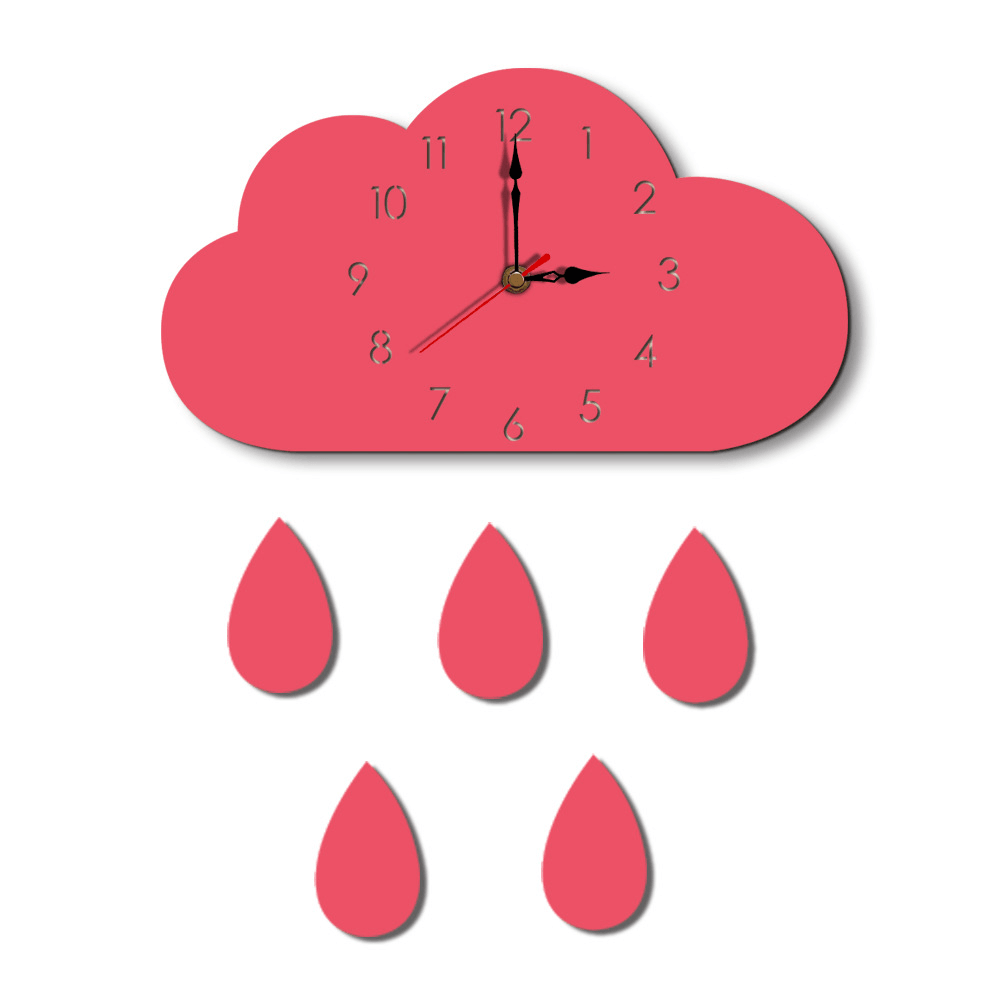 Cloud Wall Clock Home Cartoon Living Room Creative Wall Clock MRSLM