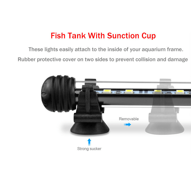 28Cm RGB APP LED Aquarium Fish Tank Light Submersible Waterproof Bar Strip Lamp MRSLM