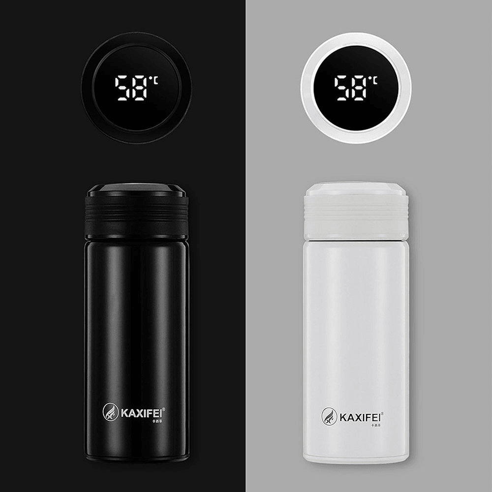 K916 300ML Smart Stainless Steel Insulation Vacuum Bottle LED Touch Screen Temperature Display Vacuum Cup IPX7 Waterproof Thermal Bottle MRSLM