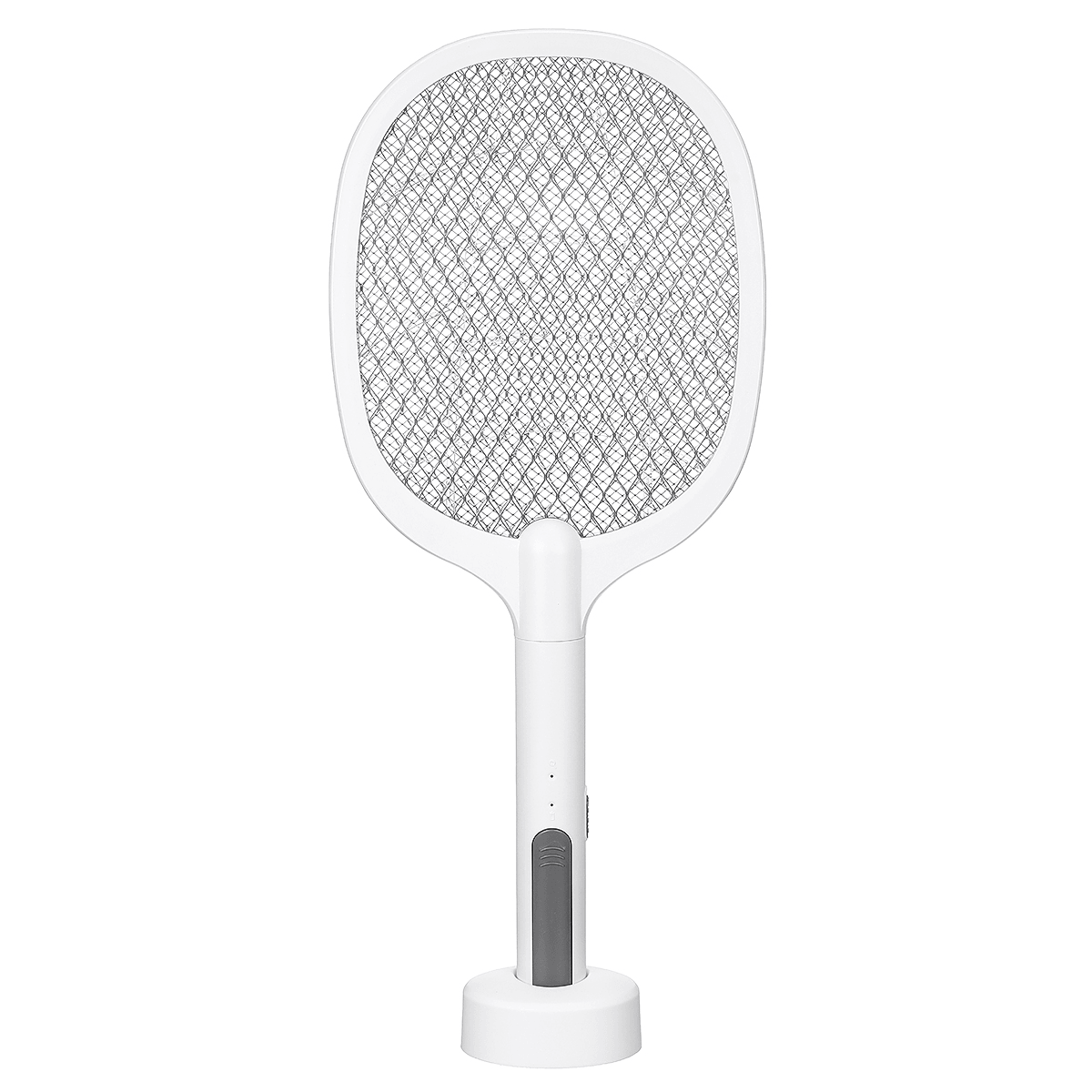 1200Mah 5V 2W Electronic Mosquito Swatter 368NM UV Light Fly Swatter with Light USB Charging Three-Layer Grid Fly Swatter dylinoshop