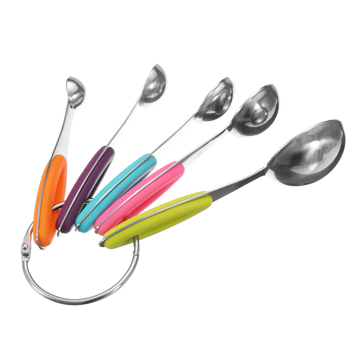 10Pcs Stainless Steel Measuring Cups & Spoons Tea Spoon Set Kitchen Tool dylinoshop