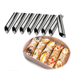 8 Pcs Danish Tube Cream Molds Stainless Steel DIY Croissant Mold Baking Mold Cake Tools MRSLM