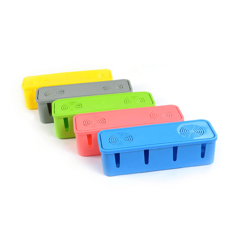 Honana HN-B60 Colorful Cable Storage Box Large Household Wire Organizer Power Strip Cover MRSLM