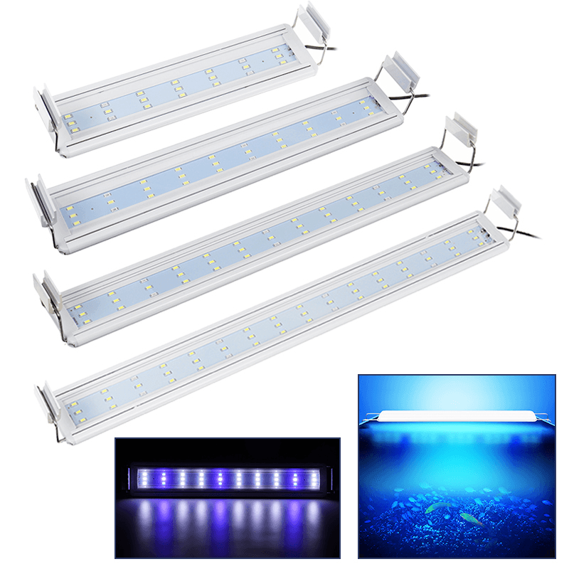 30-60CM LED Aquarium Light Full Spectrum Plant Multi-Color Fish Tank Light Lamp US Plug MRSLM