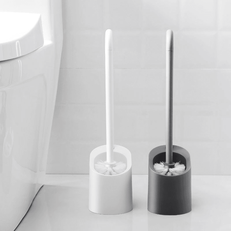 Bathroom Magnetic Cleaning Brush PP Plastic Bathroom Accessories Set Home Long Handle Shower Room Portable Toilet Brush MRSLM