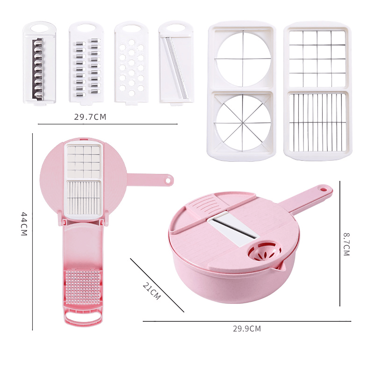 9 in 1 Multifunctional Easy Food Chopper Cutter Vegetable Cutter Blender Chopper Slicer MRSLM