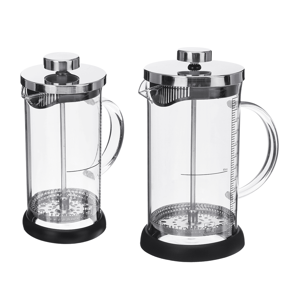 350Ml Double Wall French Coffee Plunger Tea Maker Percolator Filter Press Coffee Kettle Pot Glass Teapot MRSLM