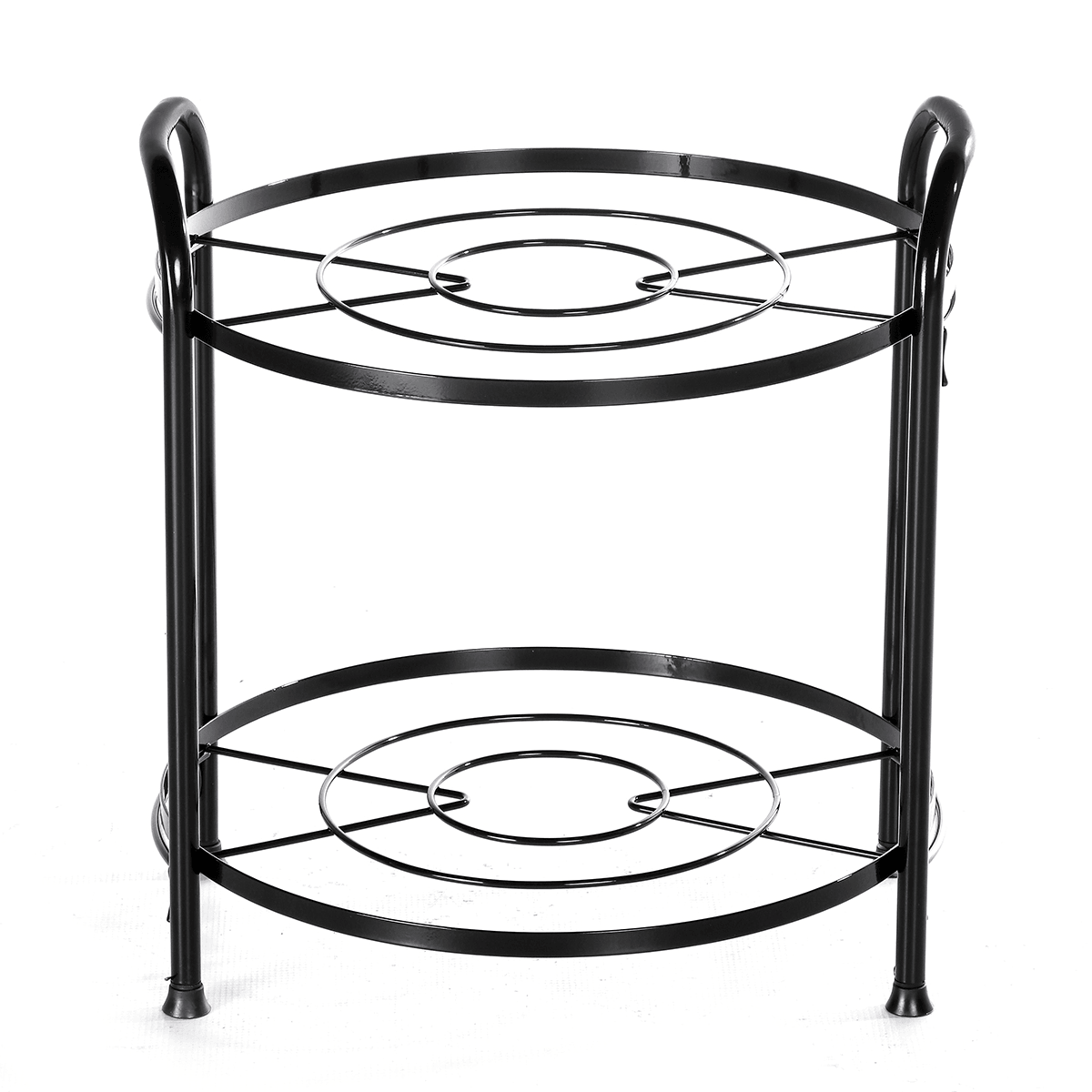 Pan Stand Pot Rack Holder Carbon Steel Cover Storage Shelf Kitchen Tool MRSLM