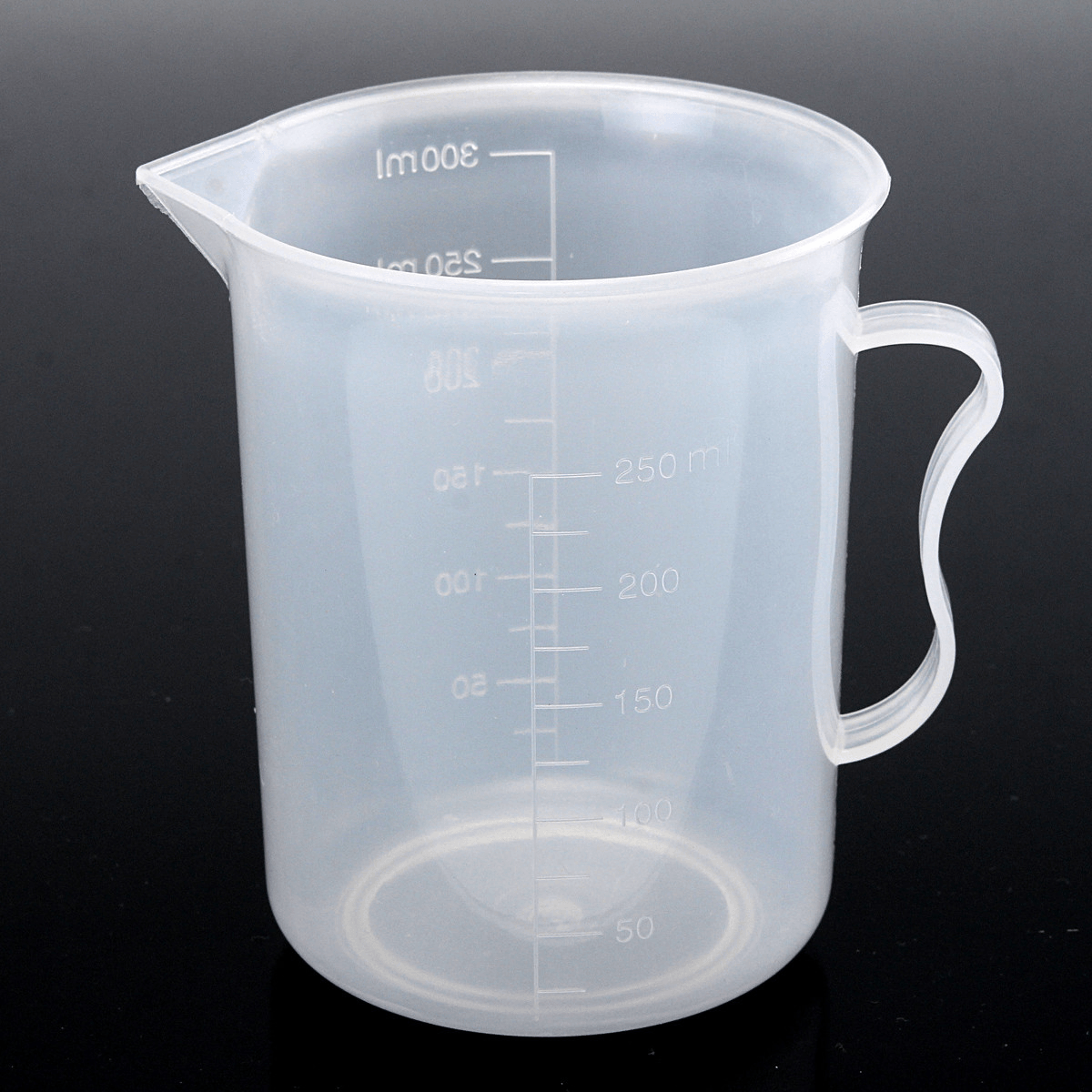 250Ml Plastic Measuring Cup Clear Double Graduated Cylindrical Measuring Jug MRSLM