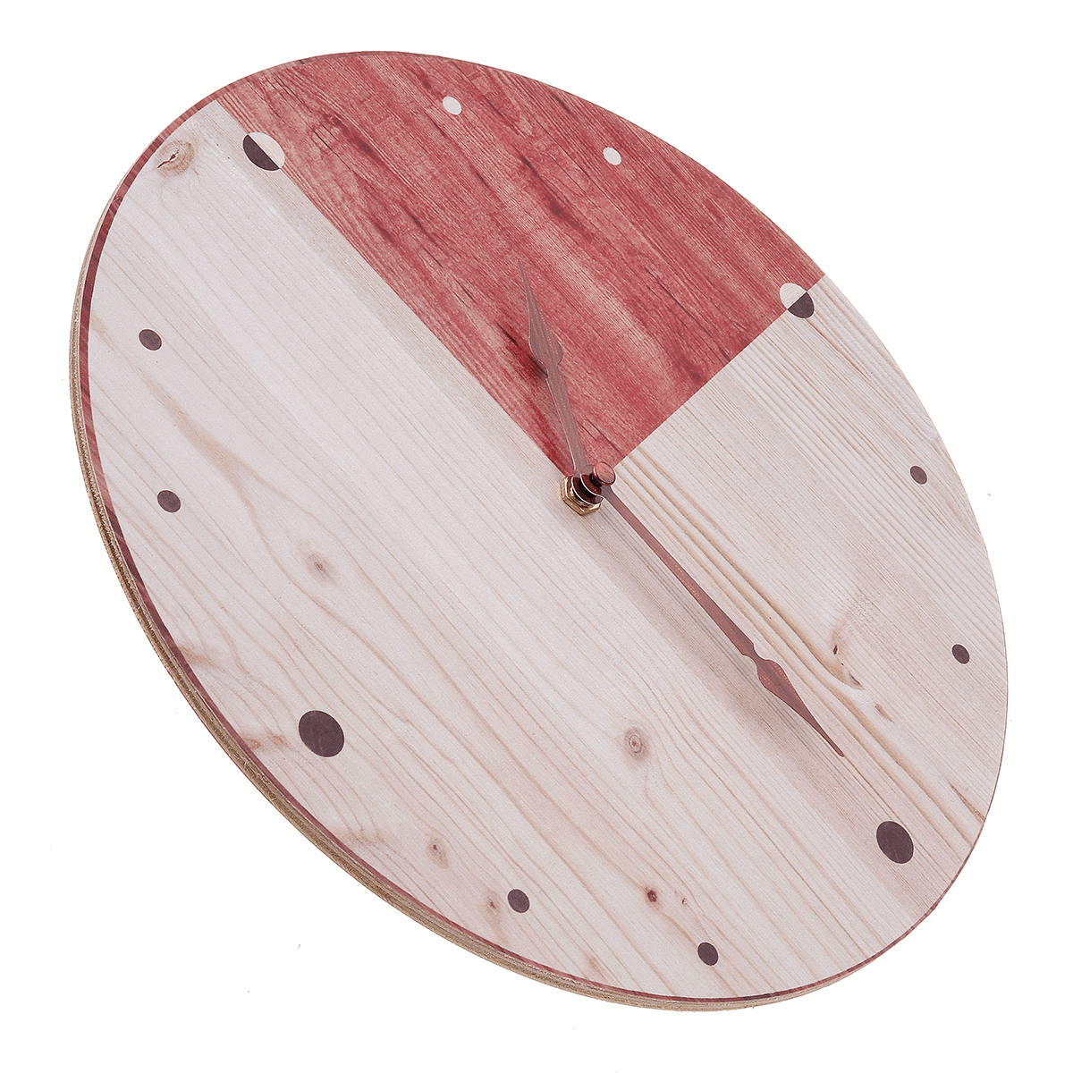 11'' Retro round Wooden Wall Clock DIY Digital round Room Home Office Bar Decor dylinoshop