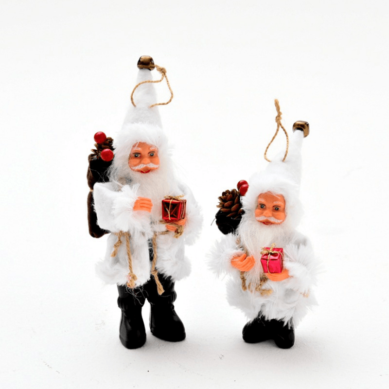 Xmas Stand Santa Claus Doll Toy Home Christmas Tree Hanging Decoration for Christmas Gift MRSLM