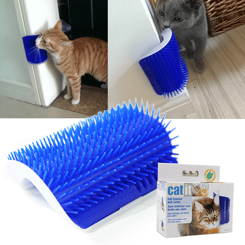 Pet Products Cats Supplies Massage Device Self Groomer Furniture Scratching Post Pet Brush MRSLM