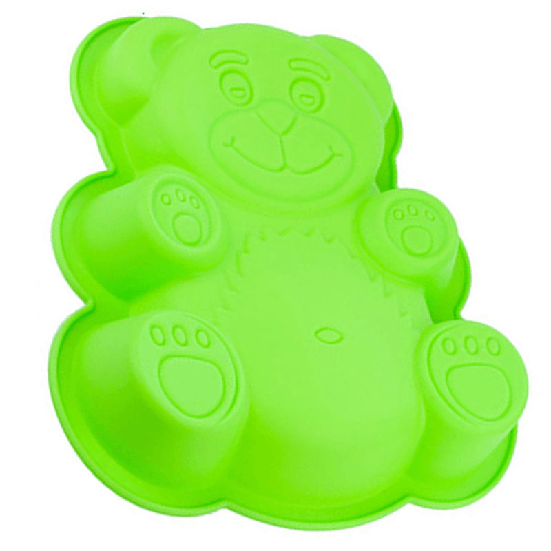 Honana Dly Cartoon Bear Shape 3D Silicone Cake Mold Baking Tools Bakeware Maker Mold Tray Baking MRSLM