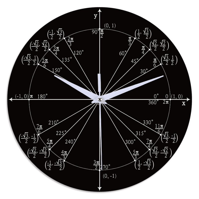 Emoyo ECY064 Creative Mathematics Wall Clock 3D Wall Clock for Home Office Decorations B MRSLM