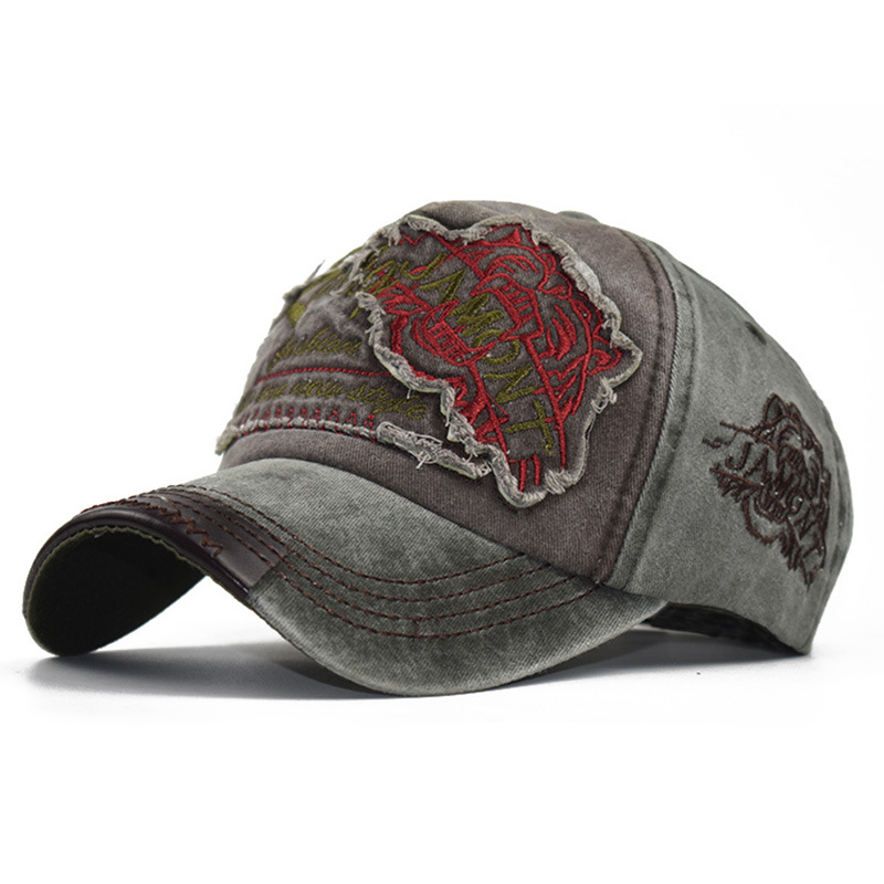 Distressed Cotton Washed Sun Visor Female Baseball Hat dylinoshop