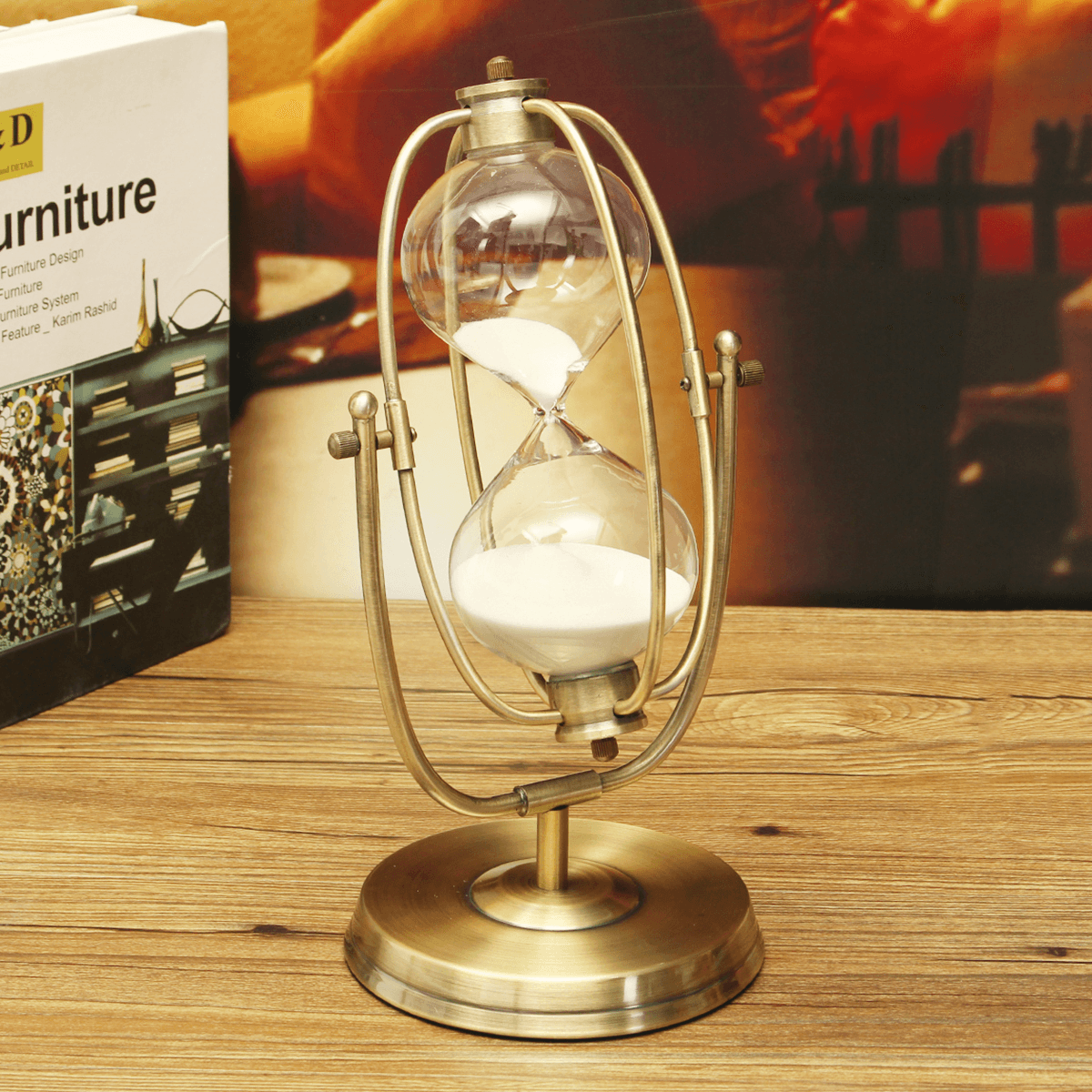 30 Minute Rolating Sand Hourglass Sandglass Sand Timer Clock Home Room Decorations Gift MRSLM