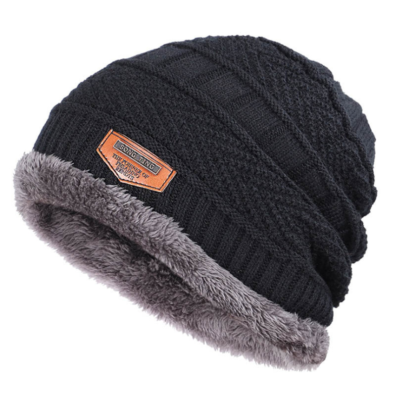 Men'S plus Fleece Knitted Hat Ladies dylinoshop