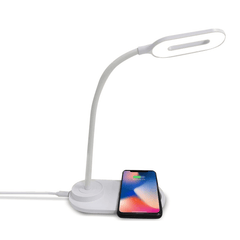 Quick Wireless Charging LED Table Desk Lamp Portable Eye Protect 360 Degree Flexible Touch Control Night Light MRSLM