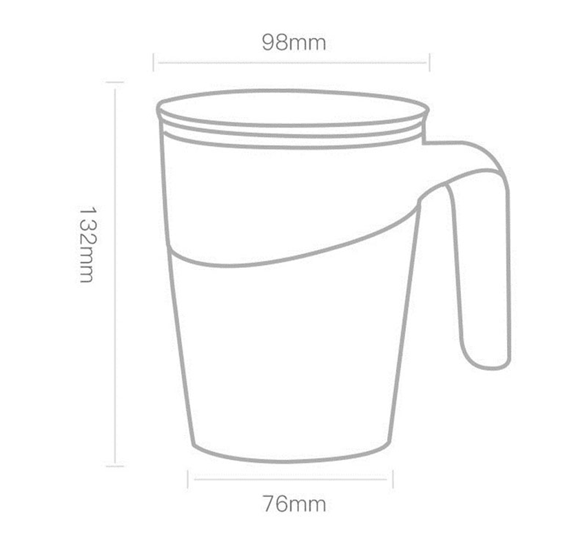 Fiu 470ML Not Pouring Cup from Xiaomi Youpin Stainless Steel Magical Sucker Splash Proof Mug MRSLM