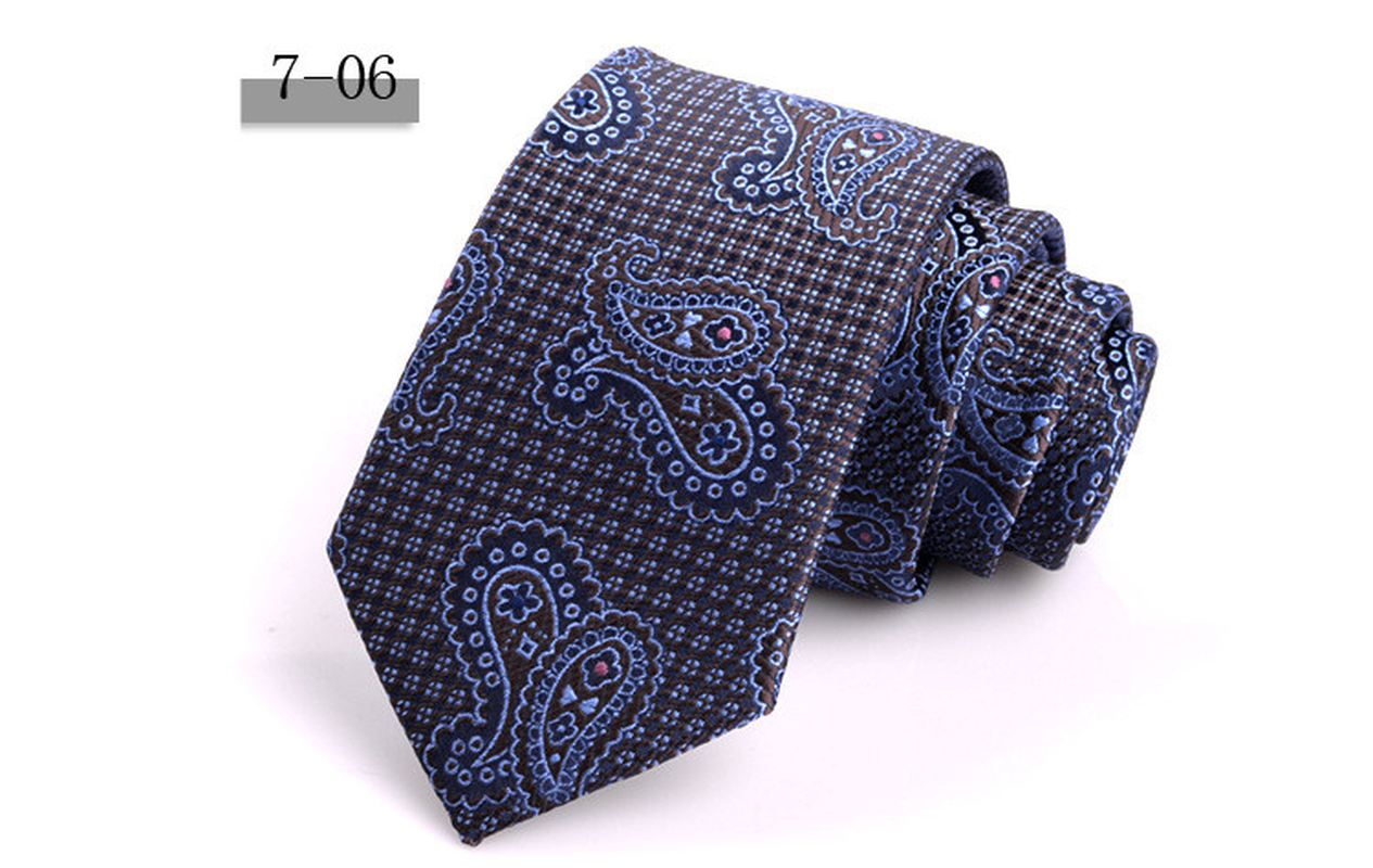 New Men'S 7Cm Striped Business Formal Tie dylinoshop