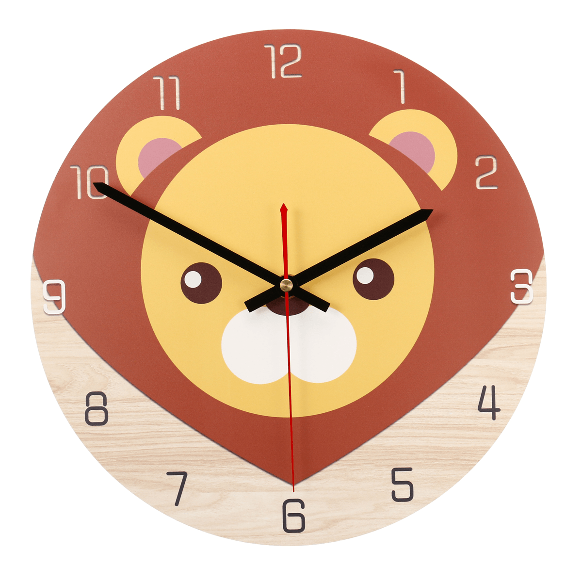 28Cm Animal Mute round Wall Clock Modern Home Living Room Kitchen Watch Decor MRSLM