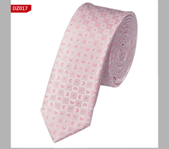 British Style Polyester Yarn Dyed Male 5Cm Narrow Tie dylinoshop