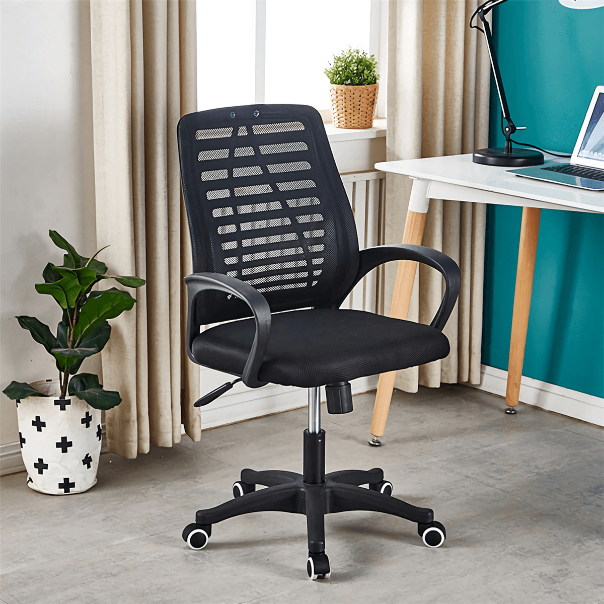 Office Mesh Chair Executive Ergonomic Rotating Mid-Back Computer Desk Seat Adjustable Lifting Chair Home Office Furniture MRSLM