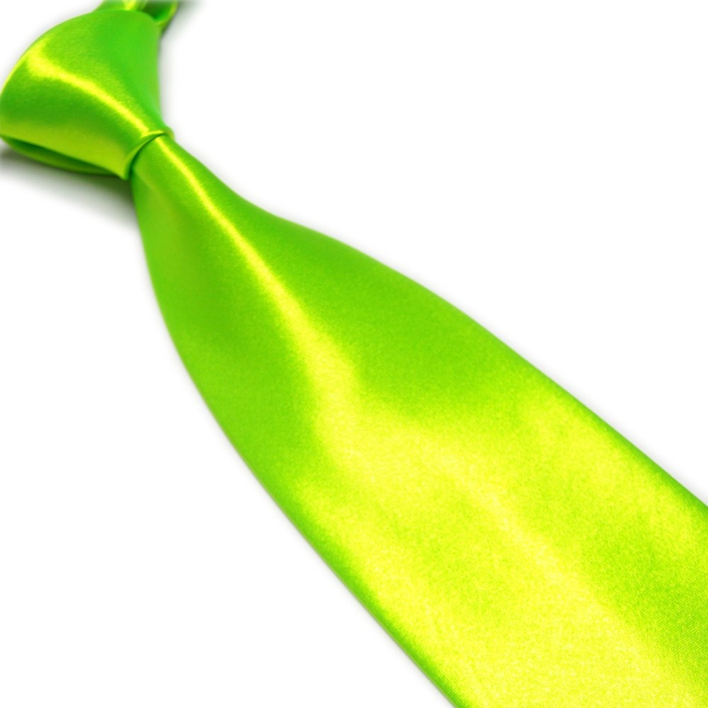 Men'S Imitation Silk Solid Color Wide Tie Knot Wedding Banquet Bright dylinoshop