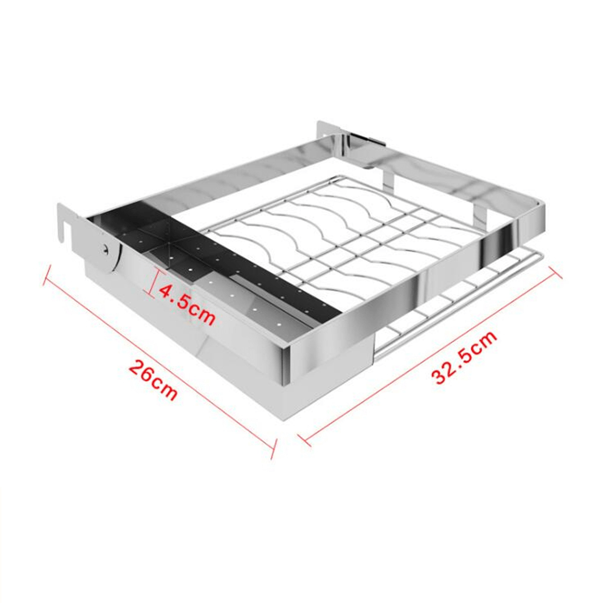 Stainless Steel Kitchen Dish Drying Rack Dish Drainer Rack Storage Shelf Rack Cup Plate Dish Rack Holders Organizer MRSLM