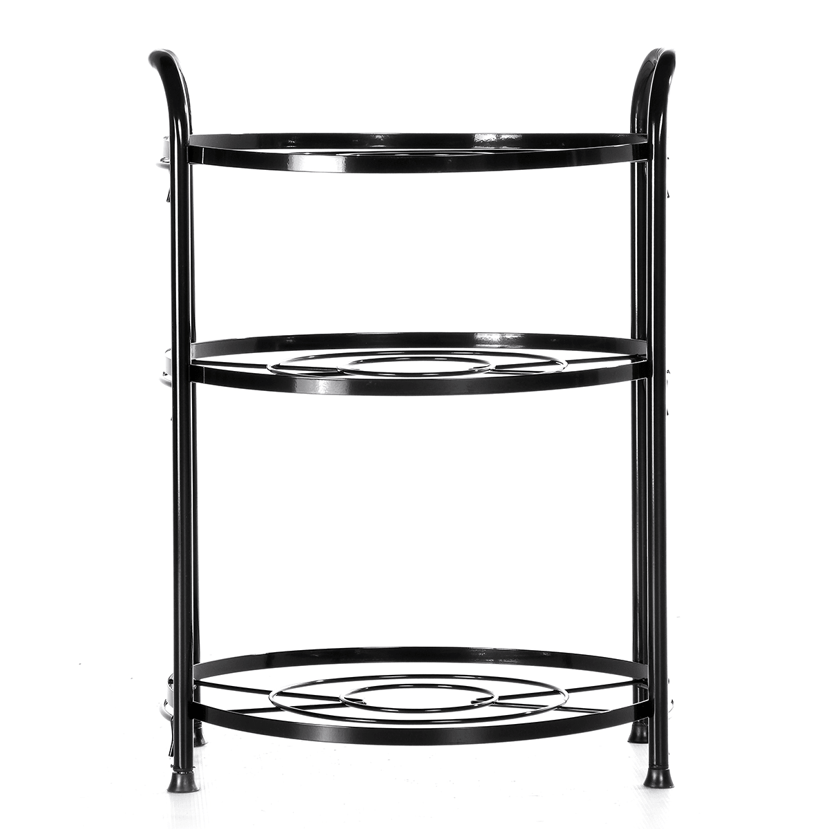 Pan Stand Pot Rack Holder Carbon Steel Cover Storage Shelf Kitchen Tool MRSLM