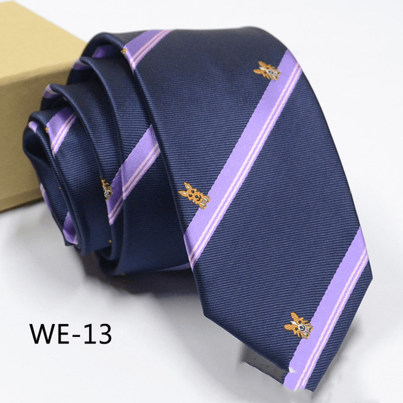 6CM Trendy Men'S 1960 Needle Fine Made Nano Waterproof Tie dylinoshop