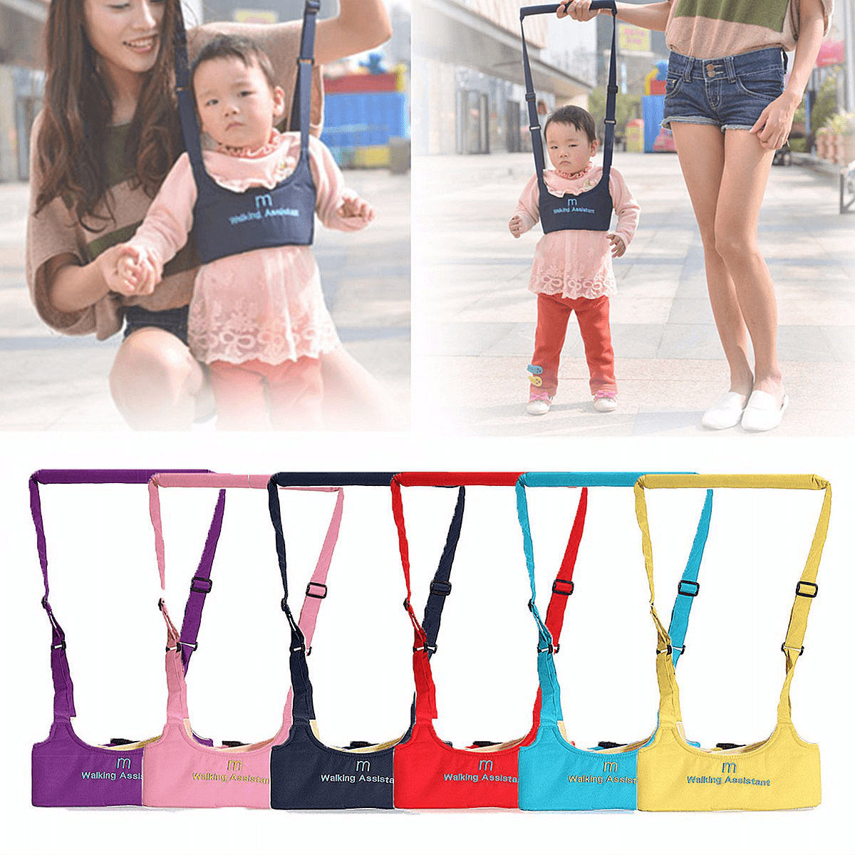 Baby Cartoon Vest Harness Toddler Anti-Lost Belt Child Safety Learning Walking Assistant Bibi Voice Belts MRSLM