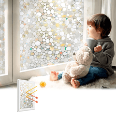 45X200Cm PVC Polka Dot Sequin Electrostatic Glass Window Sticker Glue-Free Window Film Removable Glass Window Decals MRSLM