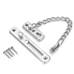 Stainless Steel Strong Security Door Chain Solid Home Safety Guard Lock Catch MRSLM