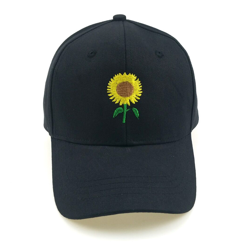 Hot Sunflower Embroidered Baseball Cap dylinoshop