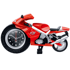 Creative Lazy Student Kids Cartoon Portable Clock Personality Bedroom Mini Clock Motorcycle A MRSLM