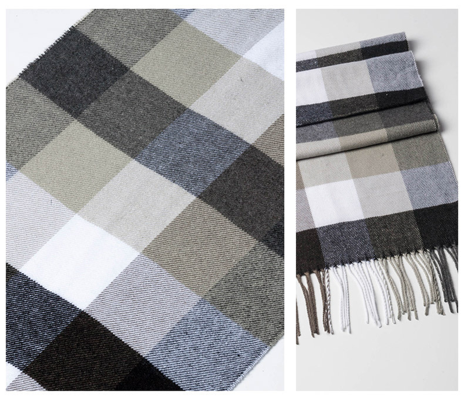 Stylish and Versatile Men'S Plaid Warm Scarf dylinoshop