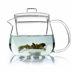 500ML Heat-Resistant Glass Filter Three-Piece Vertical Flower Teapot MRSLM