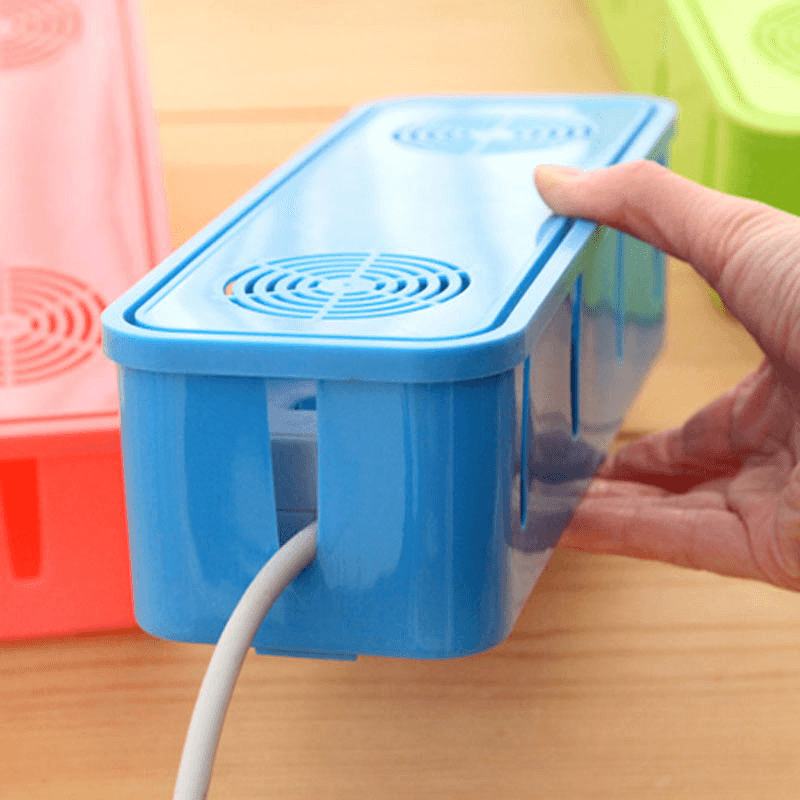 Honana HN-B60 Colorful Cable Storage Box Large Household Wire Organizer Power Strip Cover MRSLM