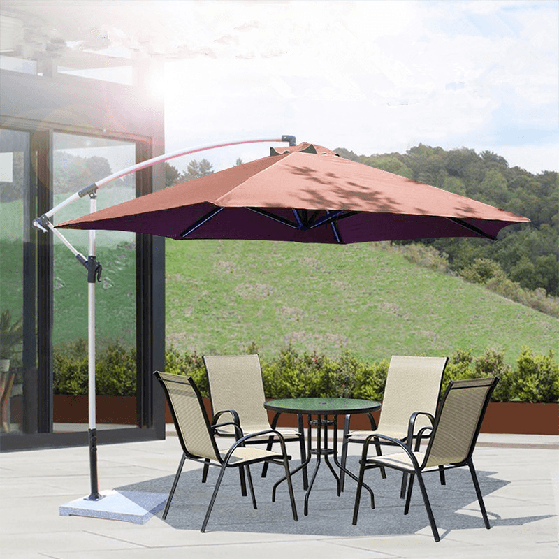 GREATT Outdoor 1.95M 6FT Patio Sun Umbrella Cover 6RIB Replacement Polyester Canopy Garden Parasol MRSLM