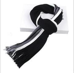 Men'S Striped Scarf Korean Style All-Match dylinoshop