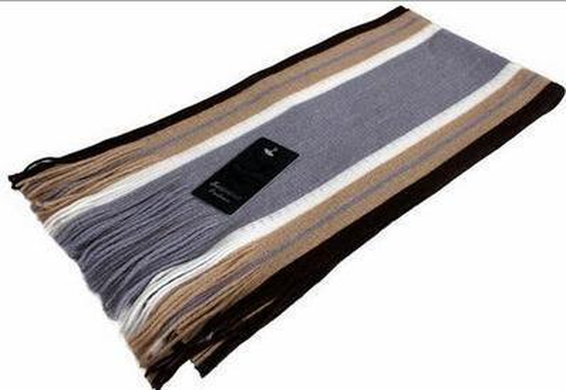 Men'S Striped Scarf Korean Style All-Match dylinoshop