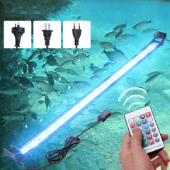 72CM 24W Aquarium Light Fish Tank Lamp Aquarium Led Lighting Indoor Plants Fishing Luminaria RGB Dimming with Remote Control MRSLM