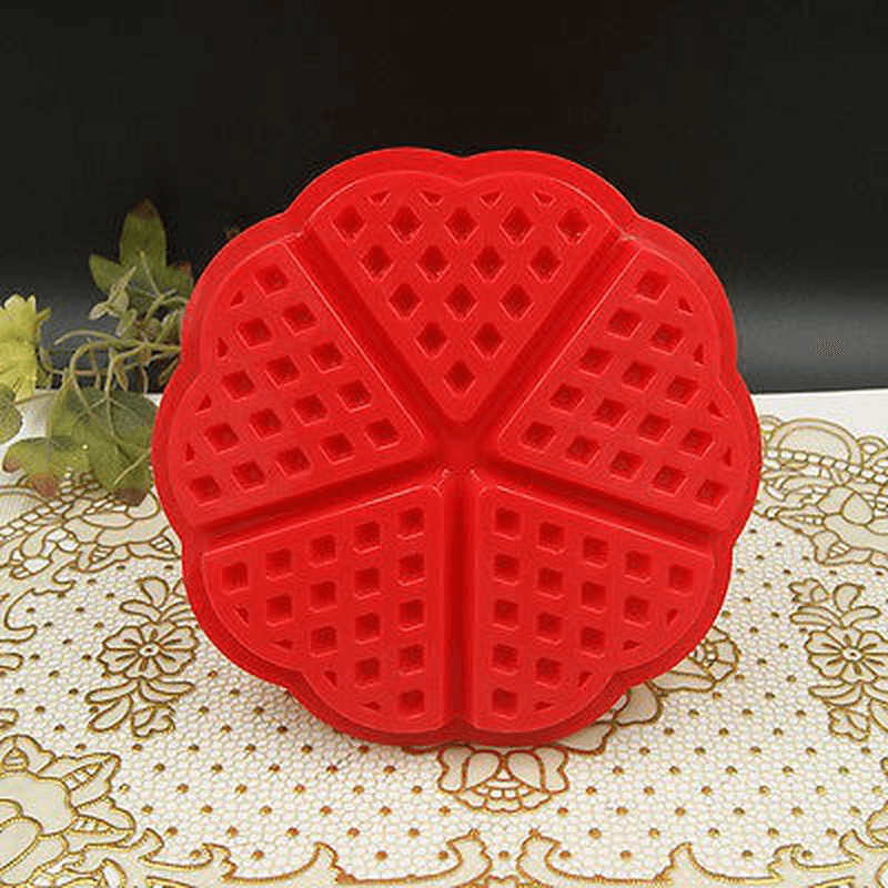 Heart Love Shape Silicone Waffle Mold Mould Cake Baking Mold MRSLM