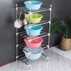 201 Stainless Steel 5 Layers Landing Storage Rack for Home Kitchen Shelf Arrangement Tool dylinoshop